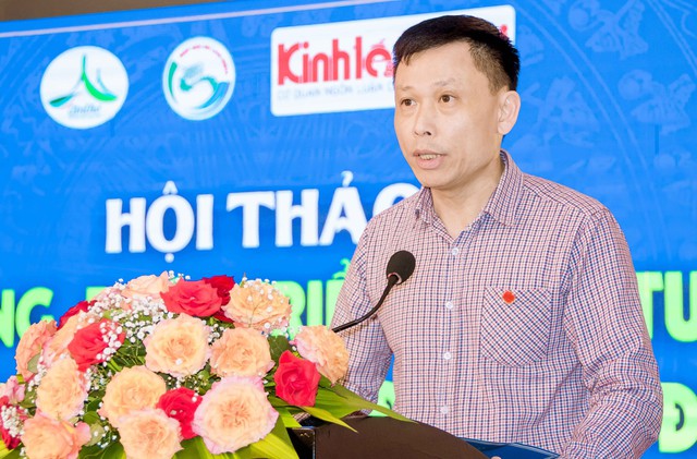 PGS.TS Nguyễn Thành Lợi - Tổng Biên tập Báo Kinh tế và Đô thị phát biểu đề dẫn tại hội thảo.