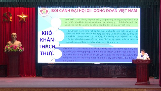 Thái Bình: Triển khai Luật Thực hiện dân chủ, Luật ATGT, Nghị quyết XIII Công đoàn Việt Nam cho trên 500 cán bộ công đoàn cơ sở- Ảnh 2.