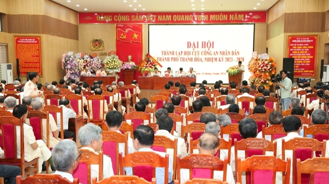 Thành lập Hội Cựu Công an Nhân dân TP Thanh Hóa nhiệm kỳ 2023 - 2028- Ảnh 1.