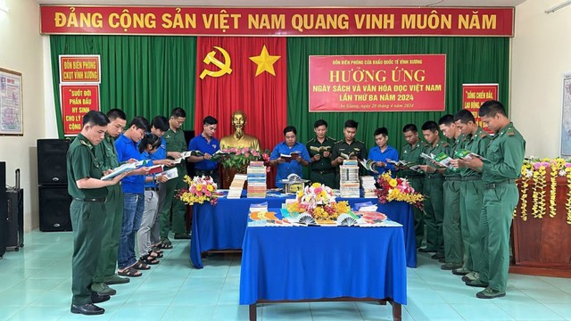 An Giang: Sôi nổi Ngày Sách và văn hóa đọc Việt Nam với cán bộ, chiến sĩ BĐBP tỉnh- Ảnh 3.
