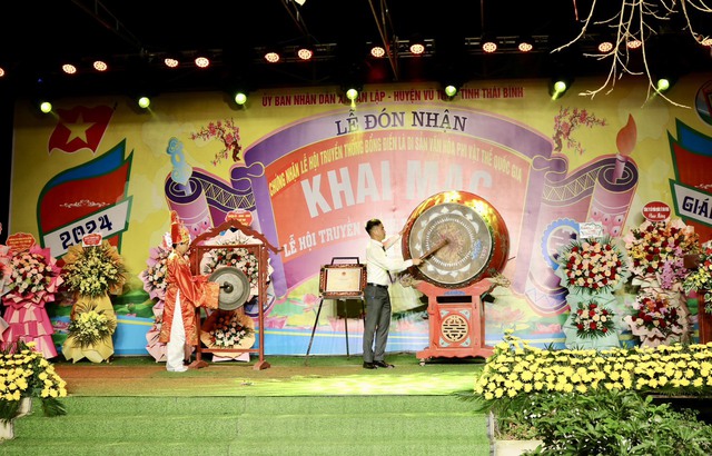 Thái Bình: Hàng ngàn du khách về dự lễ hội Bổng Điền- Ảnh 1.