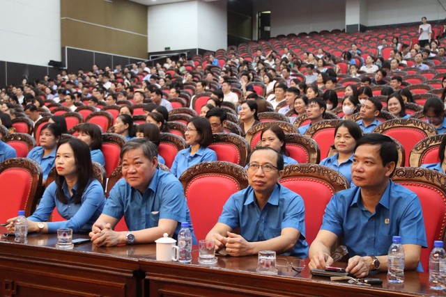 Thái Bình: Hơn 600 cán bộ công đoàn học tập, nghiên cứu Nghị quyết Đại hội XIII Công đoàn Việt Nam- Ảnh 2.