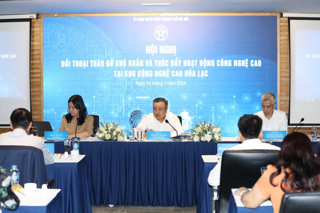 Hà Nội: Hội nghị tháo gỡ khó khăn tại Khu Công nghệ cao Hoà Lạc- Ảnh 1.