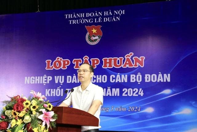 Khai mạc lớp tập huấn nghiệp vụ dành cho cán bộ Đoàn khối trường học năm 2024- Ảnh 1.