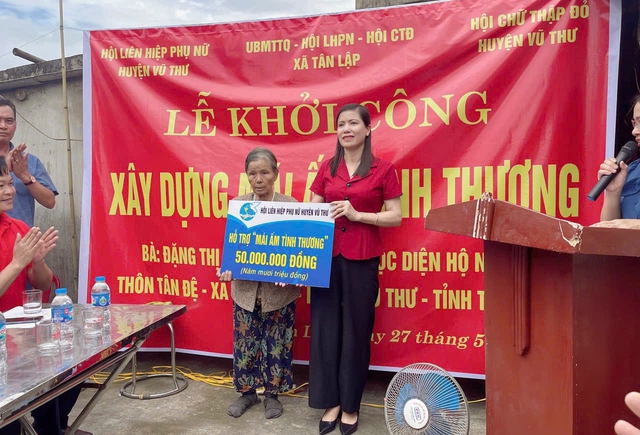 Thái Bình: Khởi công xây dựng mái ấm tình thương cho phụ nữ nghèo xã Tân Lập- Ảnh 5.