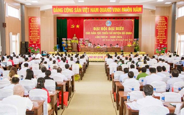 Kiên Giang: Đại hội đại biểu các DTTS huyện Gò Quao lần thứ IV năm 2024- Ảnh 2.