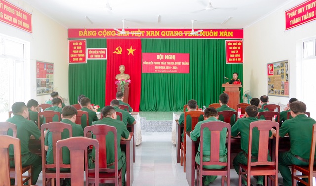 Đồn Biên phòng An Thạnh Ba quyết tâm thực hiện thắng lợi phong trào "Quyết thắng trong giai đoạn mới"- Ảnh 1.