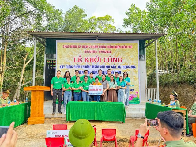 Quảng Bình: Manulife Đại Việt Pro lan tỏa yêu thương, xây trường học tại bản Khe Cấy- Ảnh 3.