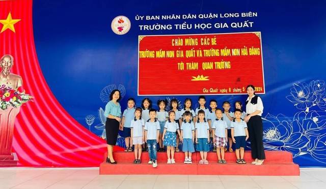 Chào đón hơn 150 em học sinh lớp Mẫu giáo sang thăm Trường Tiểu học Gia Quất- Ảnh 6. Chào đón hơn 150 em học sinh lớp Mẫu giáo sang thăm Trường Tiểu học Gia Quất- Ảnh 6.
