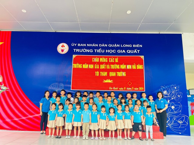 Chào đón hơn 150 em học sinh lớp Mẫu giáo sang thăm Trường Tiểu học Gia Quất- Ảnh 7. Chào đón hơn 150 em học sinh lớp Mẫu giáo sang thăm Trường Tiểu học Gia Quất- Ảnh 7.