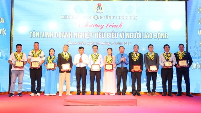 Thanh Hóa: Tôn vinh 52 doanh nghiệp tiêu biểu vì người lao động năm 2024- Ảnh 1.