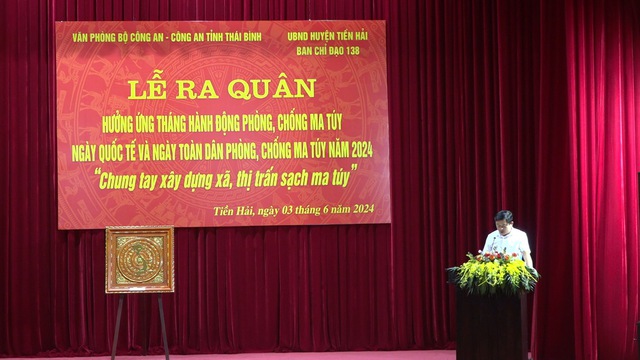 Thái Bình: Tiền Hải tổ chức lễ ra quân hưởng ứng Tháng hành động phòng, chống ma tuý- Ảnh 2.