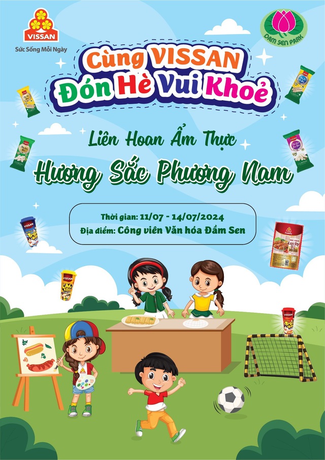 Cùng VISSAN đón hè vui khỏe với “Liên hoan ẩm thực Hương Sắc Phương Nam” tại công viên Đầm Sen- Ảnh 2.