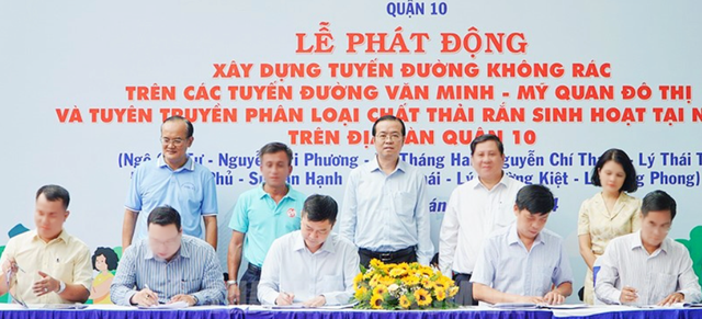 Quận 10, TP.HCM: Tổ chức Lễ phát động xây dựng tuyến đường không rác- Ảnh 1.