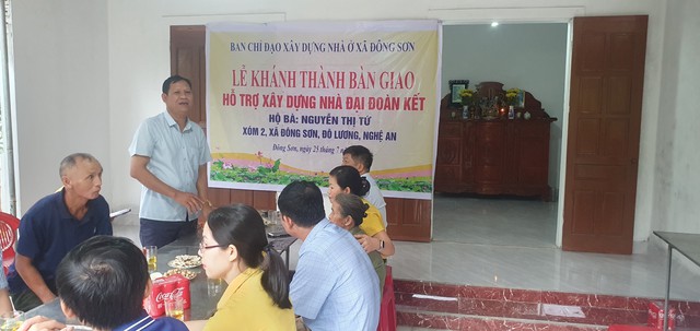 Nghệ An: Bàn giao nhà “Đại đoàn kết” cho gia đình cựu thanh niên xung phong có hoàn cảnh khó khăn- Ảnh 3.