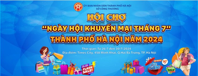 Hà Nội: Khai mạc hội chợ “Ngày hội khuyến mại tháng 7”- Ảnh 1.