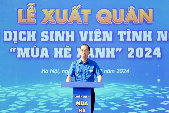 Xuất quân chiến dịch “Mùa hè xanh” 2024 - Sáng mãi ngọn lửa “Ba sẵn sàng”- Ảnh 2.