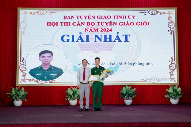 BĐBP Sóc Trăng: Đạt giải cao tại Hội thi Cán bộ Tuyên giáo giỏi năm 2024- Ảnh 4.