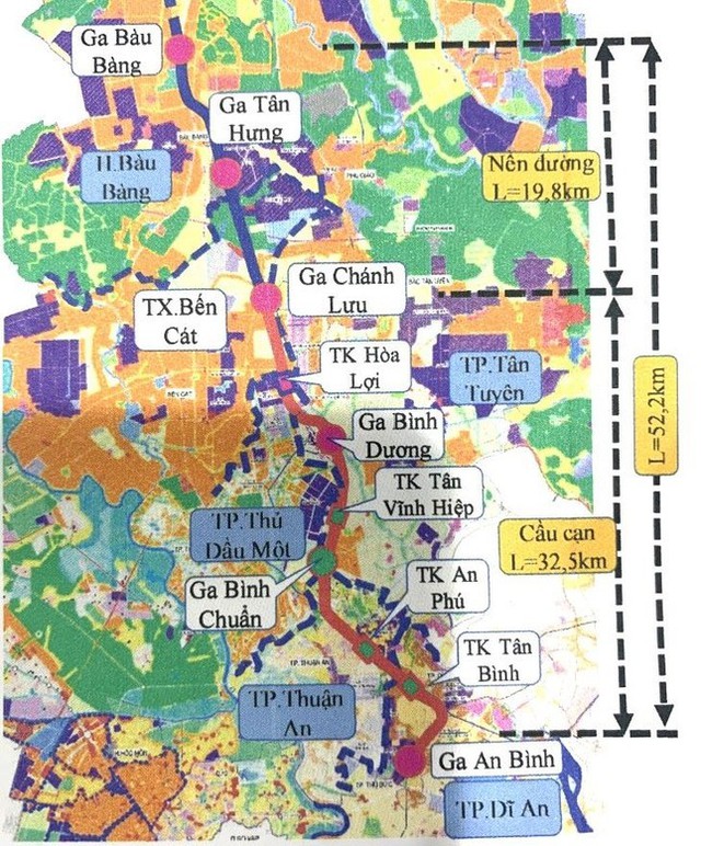 Bình Dương: Dự kiến chi gần 60.000 tỷ đồng làm đường sắt kết nối 6 đô thị- Ảnh 1.