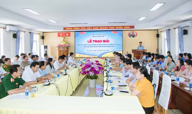 Kiên Giang: Tổng kết cuộc thi viết "Bảo vệ nền tảng tư tưởng của Đảng 2023-2024"- Ảnh 1.