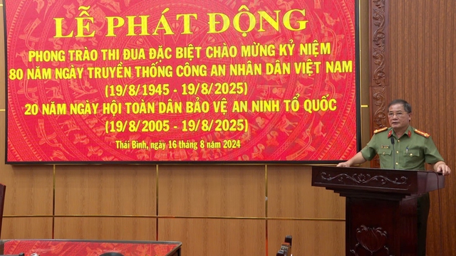 Công an tỉnh Thái Bình phát động phong trào thi đua đặc biệt- Ảnh 1.