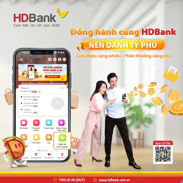 HDBank thưởng vàng SJC cho khách hàng sử dụng dịch vụ- Ảnh 1.