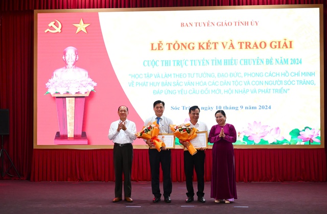 Sóc Trăng: Trao giải cuộc thi “Học tập và làm theo tư tưởng, đạo đức, phong cách Hồ Chí Minh”- Ảnh 3.