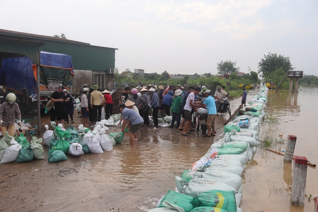 Vũ Thư chủ động ứng phó với những tình huống khẩn cấp trong mưa lũ- Ảnh 3.