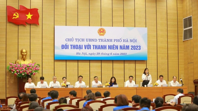 Hà Nội: Đối thoại với thanh niên về trách nhiệm xây dựng Thủ đô- Ảnh 1.