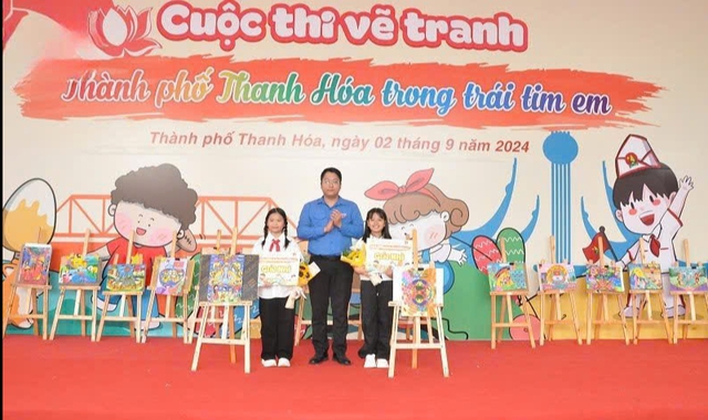 Tổ chức cuộc thi vẽ tranh “Thành phố Thanh Hóa trong trái tim em”- Ảnh 5.