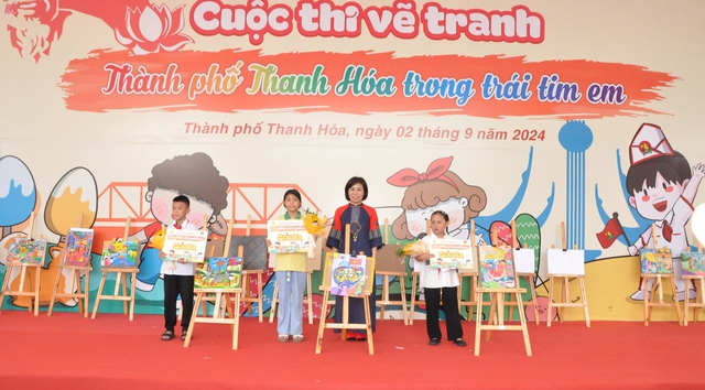 Tổ chức cuộc thi vẽ tranh “Thành phố Thanh Hóa trong trái tim em”- Ảnh 6.