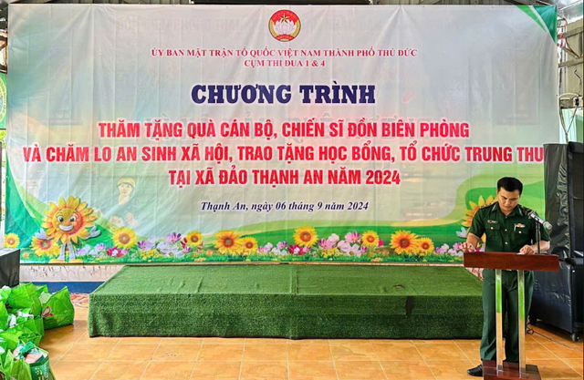 TP. Thủ Đức: Tặng học bổng, tổ chức Trung thu tại xã đảo Thạnh An- Ảnh 1.