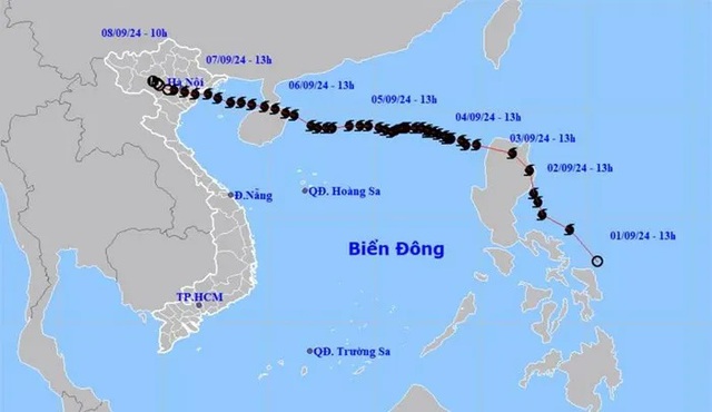 Bão số 3 đã suy yếu thành vùng áp thấp - Ảnh 1.