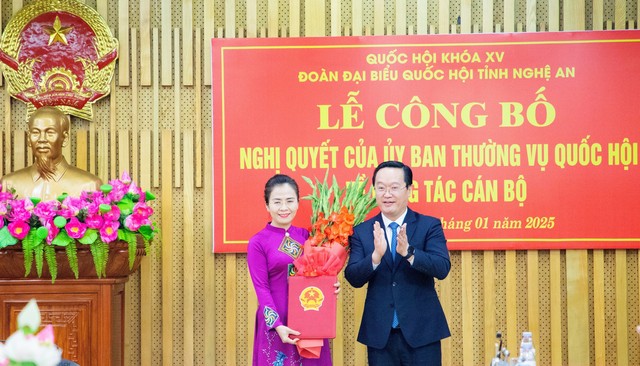 Đồng chí Võ Thị Minh Sinh làm Trưởng Đoàn đại biểu Quốc hội khóa XV tỉnh Nghệ An- Ảnh 2.