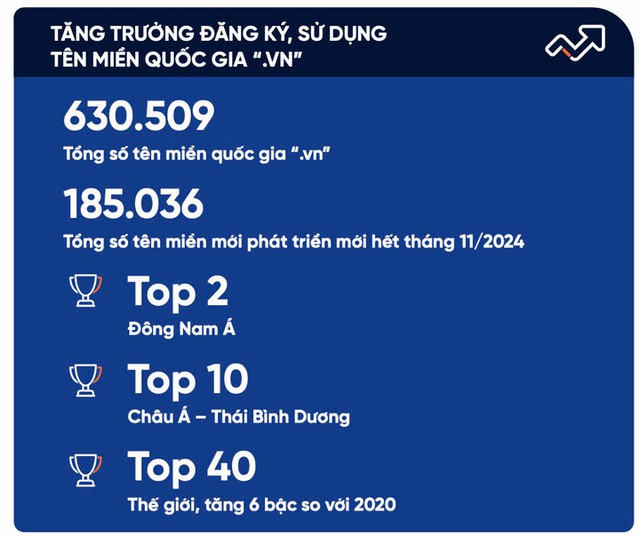 Lượng tên miền quốc gia của Việt Nam đạt Top 10 châu Á - Thái Bình Dương- Ảnh 1.