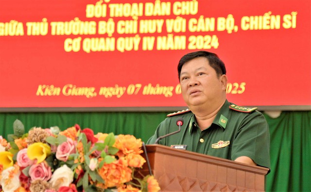 BĐBP tỉnh Kiên Giang: Đối thoại dân chủ với cán bộ, chiến sĩ quý 4- Ảnh 3.