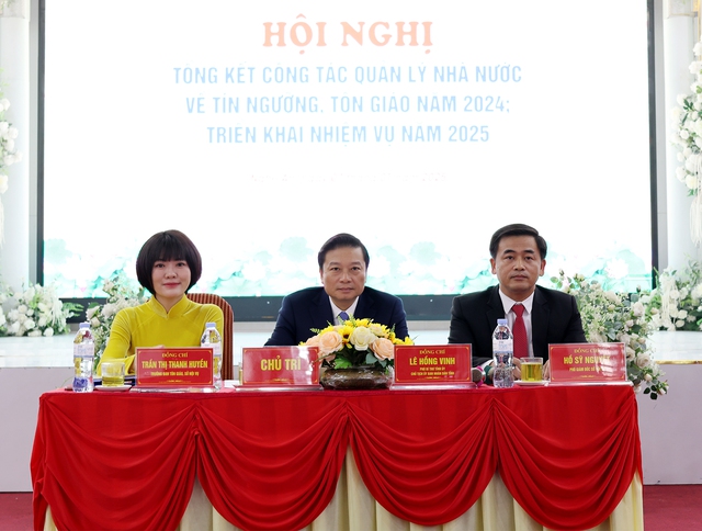 Nghệ An: Ghi nhận kết quả nổi bật công tác quản lý nhà nước về tín ngưỡng, tôn giáo năm 2024- Ảnh 1.