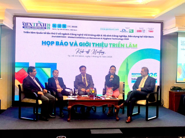 GENTEXH Vietnam 2026 - Điểm hẹn quốc tế của ngành vải không dệt và vệ sinh công nghiệp, dân dụng- Ảnh 3.