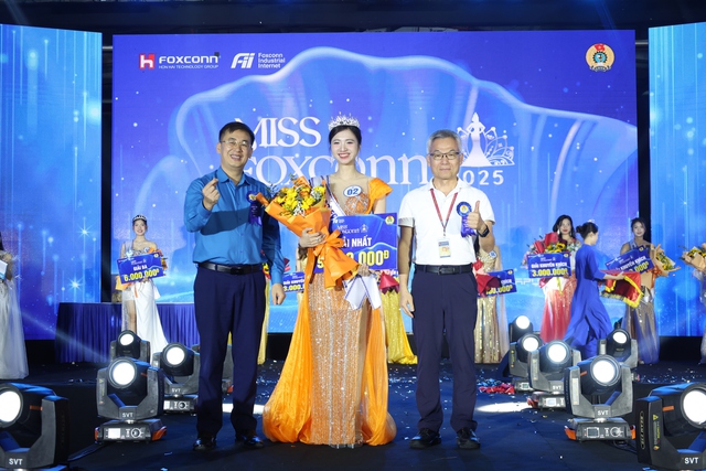 Chung kết Miss Foxconn 2025: Tôn vinh vẻ đẹp, trí tuệ và bản lĩnh của người lao động nữ- Ảnh 1.