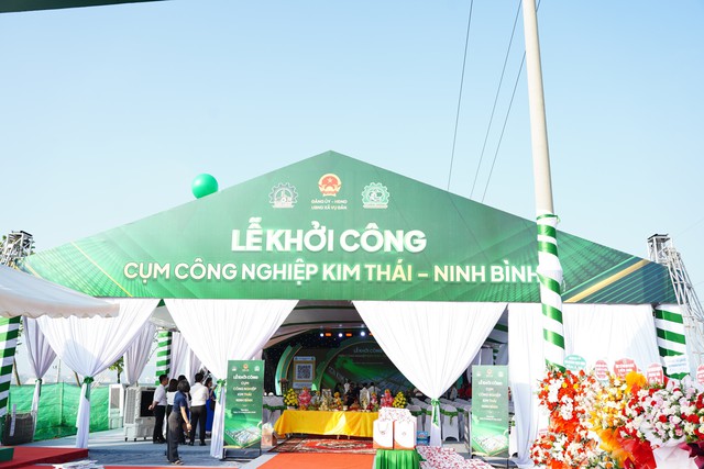 Ninh Bình: Khởi công cụm công nghiệp Kim Thái, tạo một hệ sinh thái công nghiệp xanh- Ảnh 1. Ninh Bình: Khởi công cụm công nghiệp Kim Thái, tạo một hệ sinh thái công nghiệp xanh- Ảnh 1.