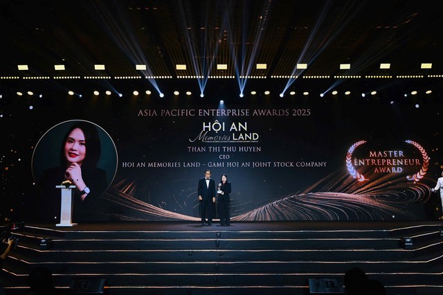 Đảo Ký Ức Hội An nhận cú đúp giải thưởng tại Asia Pacific Enterprise Awards 2025- Ảnh 1. Đảo Ký Ức Hội An nhận cú đúp giải thưởng tại Asia Pacific Enterprise Awards 2025- Ảnh 1.