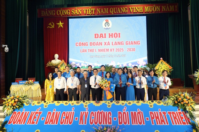 Đại hội Công đoàn xã Lạng Giang lần thứ I, nhiệm kỳ 2025-2030- Ảnh 1.