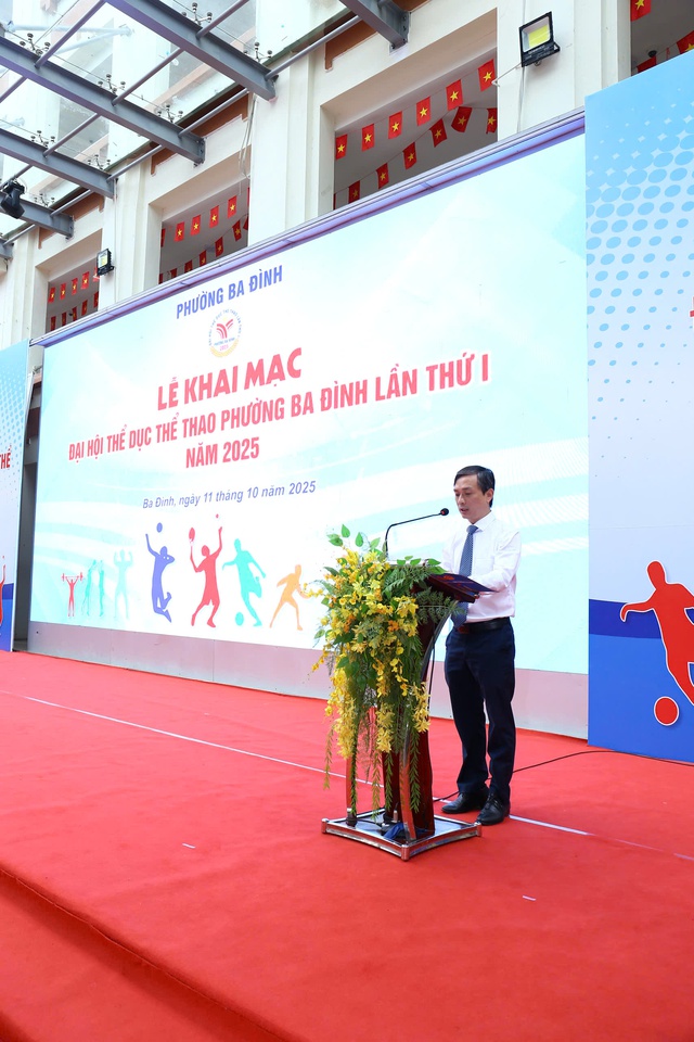 Phường Ba Đình: Khai mạc Đại hội Thể dục thể thao lần thứ I - năm 2025- Ảnh 1. Phường Ba Đình: Khai mạc Đại hội Thể dục thể thao lần thứ I - năm 2025- Ảnh 1.