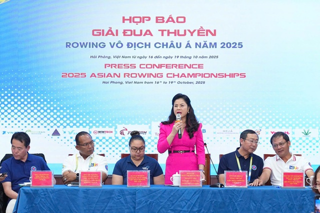 Giải Đua thuyền Rowing Vô địch Châu Á năm 2025 sẽ diễn ra tại Hải Phòng- Ảnh 2. Giải Đua thuyền Rowing Vô địch Châu Á năm 2025 sẽ diễn ra tại Hải Phòng- Ảnh 2.