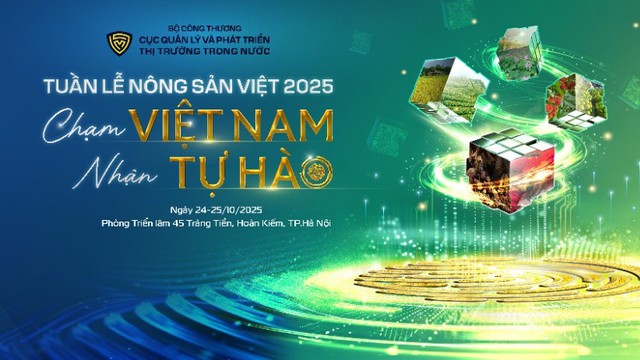 Tuần lễ Nông sản Việt 2025 sẽ chính thức diễn ra trong hai ngày 24-25/10- Ảnh 1. Tuần lễ Nông sản Việt 2025 sẽ chính thức diễn ra trong hai ngày 24-25/10- Ảnh 1.
