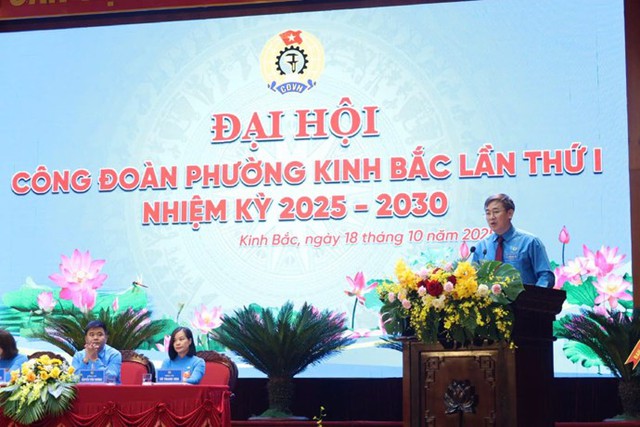 Công đoàn phường Kinh Bắc tổ chức Đại hội lần thứ I, nhiệm kỳ 2025–2030- Ảnh 1. Công đoàn phường Kinh Bắc tổ chức Đại hội lần thứ I, nhiệm kỳ 2025–2030- Ảnh 1.