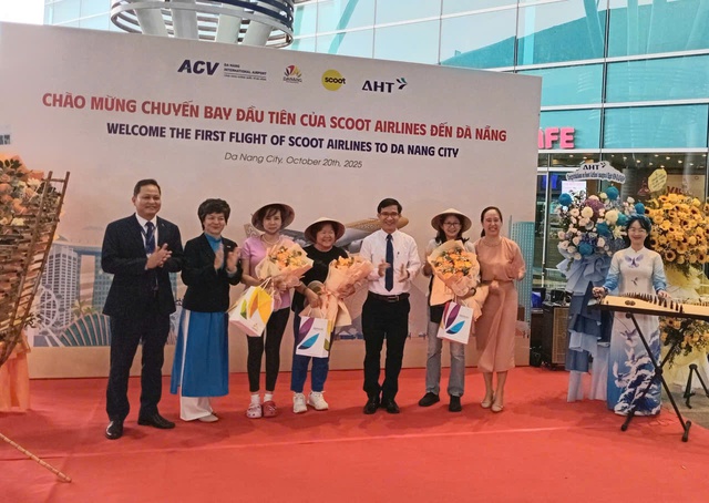 Scoot Airlines chính thức khai trương đường bay thẳng Singapore – Đà Nẵng- Ảnh 1. Scoot Airlines chính thức khai trương đường bay thẳng Singapore – Đà Nẵng- Ảnh 1.