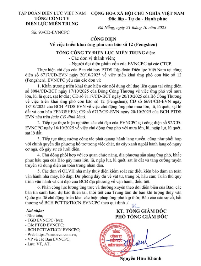 EVNCPC triển khai các biện pháp ứng phó bão số 12- Ảnh 3.