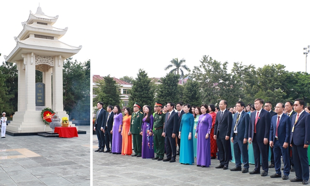 Bắc Ninh: Đoàn đại biểu dự Đại hội MTTQ tỉnh dâng hương tưởng niệm các Anh hùng liệt sĩ- Ảnh 1. Bắc Ninh: Đoàn đại biểu dự Đại hội MTTQ tỉnh dâng hương tưởng niệm các Anh hùng liệt sĩ- Ảnh 1.