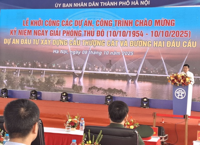 Hà Nội: Khởi công xây dựng cầu Thượng Cát với biểu tượng cánh chim hòa bình- Ảnh 3.